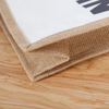 Natural Burlap Eco Friendly Wholesale Tote Bags Reusable Jute Shopping Bag