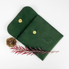 Custom Logo Luxury Jewellery Packaging Insert Card Soft Microfiber Envelope Flap Jewelry Pouch Bag