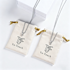 High Quality Custom Printing Suede Velvet Jewelry Bag Drawstring Gift Packaging Pouch Suede Jewelry Container for Necklace Ring