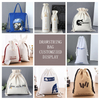 Custom Cotton Fabric Packing Pouch Small Drawstring Cotton Bag Muslin Organic Tea Bags for Shopping Cotton Dust Bags