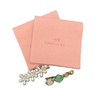 Suede Microfiber Jewelry Container Bag with Box and Insert Pad Cards Customizable Logo for Earrings and Other Delicate Pieces