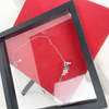 Custom High Quality Transparent Pe Film Plastic 3d Floating Frame Display Holder Jewelry Case Box Packaging