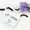 Custom Logo 100% Organic Cotton Drawstring Jewelry Bag Small Canvas Pouch for Ring Packaging and Gift Giving