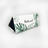 Custom Print Logo PU Leather Color Sunglasses Case Triangular Folding Glasses Case Handmade Foldable Sunglasses Case