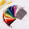 Eco-Friendly Large Velvet Pouch Large Custom Logo Drawstring Gift Jewelry Bags