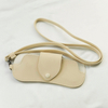 Custom Portable Travel Lanyard Sunglasses Storage case Pu Leather Custom logo Sunglass Pouch Bag