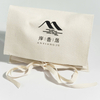Luxury Reusable Organic Cotton Jute Twill Envelope Dust Bag Custom Logo Printing Drawstring Jewelry Gift Packaging Pouch Handbag
