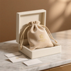 Custom Printed Logo Velvet Jewelry Pouch with Drawstring Closure Portable Gift Jewelry Storage Bag