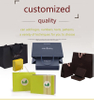 Eco-friendly Recycled Brown Handle Kraft Paper Bags Luxury Custom Food Takeaway & Gift Craft Packaging With Custom logo