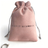 Customizable logo Microfiber Drawstring Jewelry Bag High Quality Personalized Microfiber Jewelry Pouch for Wedding