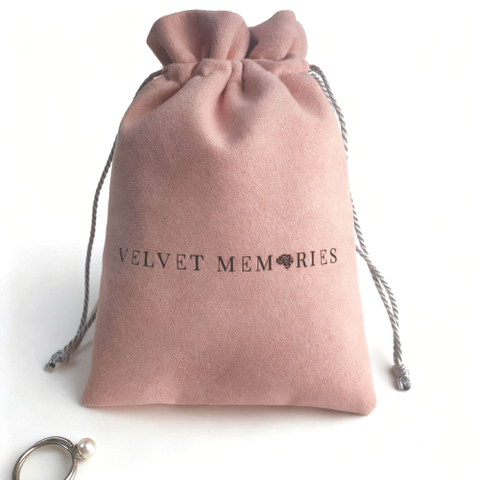 Customizable logo Microfiber Drawstring Jewelry Bag High Quality Personalized Microfiber Jewelry Pouch for Wedding