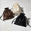Luxury Custom Silk Satin Drawstring Pouch Cap Handbag Shoe and Hat Packaging for Gift Storage Bags with Dustbag