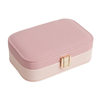 Wholesale Ladies & Girls Organizer Packaging Boxes Ring Earring Pendant Bracelet Leather Zipper Closure Storage Jewelry Box