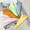 High Quality Custom Microfiber Glasses Cloth Sunglasses Cleaning Suede for Camera Phone Lens Logo Printed Eyeglasses Care