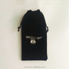 Custom Logo Printed Luxury Velvet Jewelry Bag Drawstring Pouch Soft Fabric Gift Packaging for Necklace Earrings Rings Bracelet