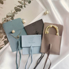 Custom Printing Logo Jewelry Packaging Bags Velvet Envelope Suede Dust Pouch Microfiber Jewelry Gift Pouch