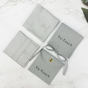 Wholesale Microfiber Jewelry Pouch Bags Velvet Jewelry Packaging Bags Personalized Jewelry Pouch with Logo