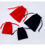 Luxury Color Velvet Jewelry Storage Bag Custom Logo Printed Velvet Drawstring Perfume Gift Packing Pouch