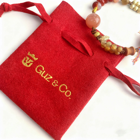 Custom Logo Microfiber Jewelry Pouch High Quality Ring Necklace Jewelry Bag Jewelry Packaging Drawstring Pouch