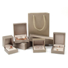 PU Romantic Sweet Luxury Small Velvet Engagement Ring Box Ring JEWELRI BOX Gift Packaging Customized Size Jewelry Storage Box