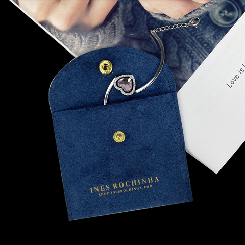 Wholesale Custom Logo Small Multicolor Earring Necklace Bracelet Ring Velvet Envelope Flap Packaging Microfiber Jewelry Pouch