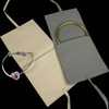Custom Printed Jewelry Box Packaging Personalized Logo Drawer Cardboard Box and Microfiber Gift Box Jewelry Pouch Bag