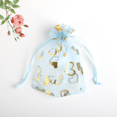 Customer Tea Gift Organza Tote Bags Packing Bags Jewelry Gift Organza Bags with Shopping