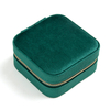 Custom Logo Ring Earrings Pendant Velvet Jewellery Display Boxes Wedding Proposal PU Leather Jewelry Storage Box