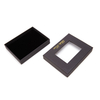Black Jewelry Box with Plastic Waterproof Window Custom Gift Jewelry Box Jewelry Packaging Paper Box