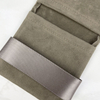 Logo Custom Velvet Jewelry Bag Microfiber Jewelry Bags With Logo Snap Button Linen Jewelry Pouch