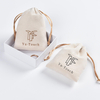 Custom Logo Soft Suede Velvet Drawstring Gift Bag High Quality Fabric Pouch for Rings Perfume Jewellery Jewelry Container