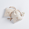 Custom Logo Soft Suede Velvet Drawstring Gift Bag High Quality Fabric Pouch for Rings Perfume Jewellery Jewelry Container