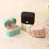 Custom Mini Ring Jewelry Box Button Earring Storage Jewelry Box Portable Luxury Colorful Small Travelling Jewelry Box