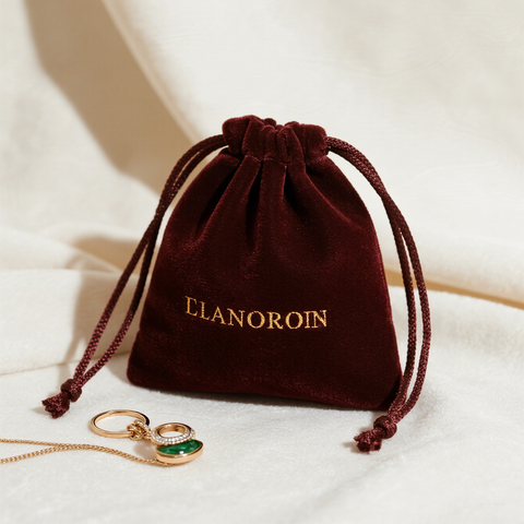 Custom Logo Velvet Jewelry Packaging Bag Necklace Pouch Bag Black Velvet Suede Drawstring Jewelry Pouches