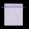 Custom 7x9cm Organza Small Drawstring Bags for Jewelry Wedding Favor 21 Kind Colors Acceptable Black Packaging Printing