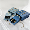 Luxury Custom Printing Drawer Shape Jewelry Gift Packaging Box for Jewellery Ring Necklace Ribbon Jewelry Box with Paper Bag