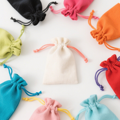 Mini Cotton Pouch 10x15cm for Small Objects Phone Bag or Little Gift Packaging Custom Colored Cotton Drawstring Bag