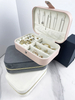 Wholesale High Quality Luxury PU Leather Mini Travel Jewelry Box Custom Logo Organize Case for Jewelry Storage