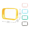 Wholesale Large Capacity Waterproof Clear PVC Leather Makeup Travel Toiletry Cosmetic Zipper Bag Custom Logo Women's Case PC