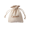 Customized Luxury White Cotton Flap Dust Bag Organza Drawstring for Handbag and Clothes for Gift Packaging