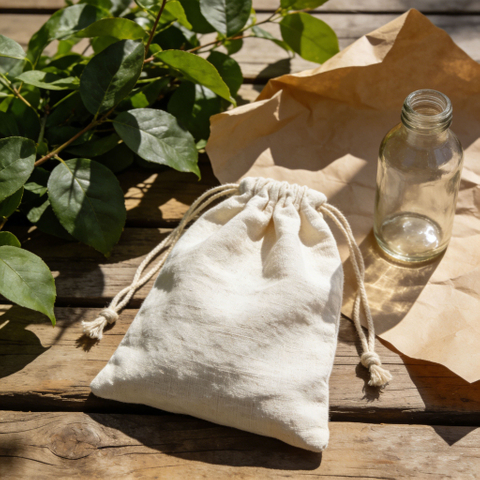 Eco-friendly Cheap Cotton Linen Drawstring Bag Canvas Cotton Logo Printed Gift Packing Pouch Jewelry Dust Bag