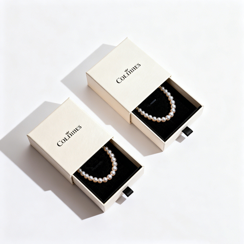 Custom Jewelry Earring Bracelet Sliding Paper Box Jewelry Cardboard Boxes Paper Drawer Sliding Gift Packaging Case
