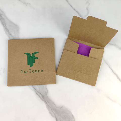 Custom Logo Printed Microfiber Cleaning Cloth Kraft Paper Packing for Sunglasses Glasses Jewelry Watch Lens Eyeglasses Care