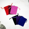 Custom Logo 11-Color Velvet Drawstring Pouch Bag 7*9 cm Jewelry Accessory Storage for Watches Rings-for Watches Rings Glasses