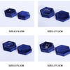 Soft Candy Color Velvet Jewelry Box Fashionable Hexagon Pendant Earrings Necklace Wedding Ring Storage Packaging Gift Girls