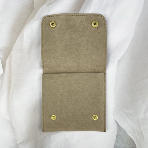 Custom Luxury Envelope Drawstring Microfiber Jewelry Pouches Custom Logo Gift Bags for Container Jewelry