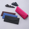 Wholesale Triangle Foldable Sunglasses Case Luxury Optical Glasses Case Custom Logo Print Eyewear Spectacle Case