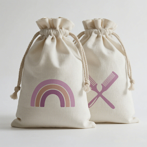 Custom Printing Raw Cotton Package Bags Natural Cotton Fabric Drawstring Bag Packing With Personal Care