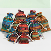 Recyclable Jute Bag Custom Print Cotton Linen Bags Cotton Jewelry Gift Sack Soap Packaging Drawstring Jute Pouch