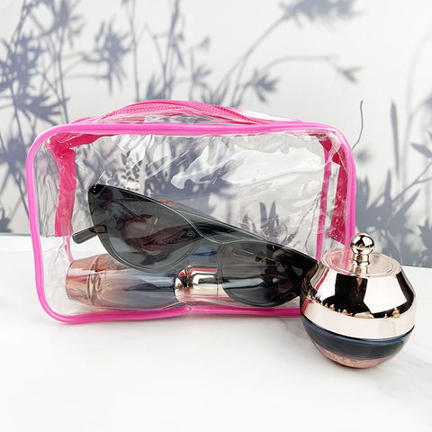 PVC Bag Women Makeup Bag Waterproof Travel Cosmetic Case Pouch Clear Jewelry Bags for Travel Toiletry Organizer Set